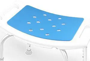 MINIVON Shower Chair Pad 9" x 14" Inch Bath Seat Cushion Anti Skid, Cover Bathroom Tub Transfer Bench, Stickable Waterproof Soft Foam Fit Bath Chair, Padded Shower Stool Seat Mat for Elderly MINIVON Shower Chair Pad 9" x 14" Inch Bath Seat Cushion Anti Skid, Cover Bathroom Tub Transfer Bench, Stickable Waterproof Soft Foam Fit Bath Chair, Padded Shower Stool Seat Mat for Elderly