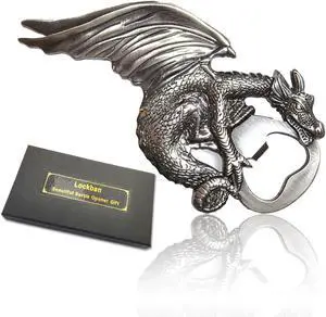 Dragon Bottle Opener Gothic Dragon Style Metal Beer Bartender Bottle Opener for Men Gift Bar Party Game (Ancient Silver) Dragon Bottle Opener Gothic Dragon Style Metal Beer Bartender Bottle Opener for Men Gift Bar Party Game (Ancient Silver)