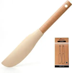 2Pcs 10.7" Silicone Jar Spatula with Natural Beechwood Handle, Removable Flexible Scraper Head for Deep Jars, Thick Non-Stick Small Spatula for Sourdough, Peanut Butter, Blenders & Baking, Cream 2Pcs 10.7" Silicone Jar Spatula with Natural Beechwood Handle, Removable Flexible Scraper Head for Deep Jars, Thick Non-Stick Small Spatula for Sourdough, Peanut Butter, Blenders & Baking, Cream