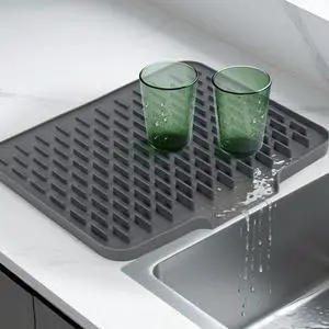 LONGKING Silicone Dish Drying Mat, Non-Slip, Multi | Kitchen counter drying mat, silicone dish rack, non-slip, cups plates utensils, sink organizer, Multi LONGKING Silicone Dish Drying Mat, Non-Slip, Multi | Kitchen counter drying mat, silicone dish rack, non-slip, cups plates utensils, sink organizer, Multi