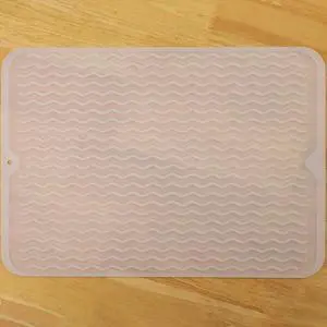 MicoYang Silicone Dish Drying Mat Quick-Dry Ridges Counter & Sink Pad, Heat-Resistant Trivet to 450°F, Non-Slip & Dishwasher Safe, Roll-Up Storage, 18 Colors & 9 Sizes (Translucent, 16"×12") MicoYang Silicone Dish Drying Mat Quick-Dry Ridges Counter & Sink Pad, Heat-Resistant Trivet to 450°F, Non-Slip & Dishwasher Safe, Roll-Up Storage, 18 Colors & 9 Sizes (Translucent, 16"×12")