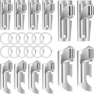 12 PCS P-51 and P-57 Military Style Can Openers with Key Rings | Stainless Steel Military Can Openers for Camping Portable Survival Army Can Openers 12 PCS P-51 and P-57 Military Style Can Openers with Key Rings | Stainless Steel Military Can Openers for Camping Portable Survival Army Can Openers