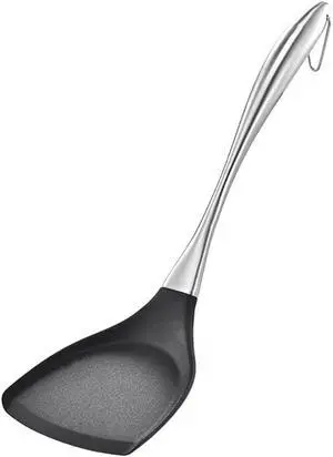 Honglida Premium Silicone Wok Turner BPA Free 600ºF Spatula Stainless Steel Handle 14-1/5 Inch for Non Stick Cookware (Black) Honglida Premium Silicone Wok Turner BPA Free 600ºF Spatula Stainless Steel Handle 14-1/5 Inch for Non Stick Cookware (Black)