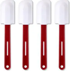 Norme 4 Pcs Rubber Spatulas Silicone Heat Resistant, 10 Inch Norme 4 Pcs Rubber Spatulas Silicone Heat Resistant, 10 Inch