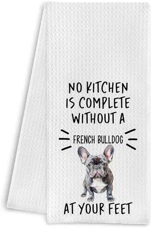 French Bulldog Funny Kitchen Towels - Frenchie Mom Gifts, Dog Kitchen Towels, 16x24 Inches French Bulldog Funny Kitchen Towels - Frenchie Mom Gifts, Dog Kitchen Towels, 16x24 Inches
