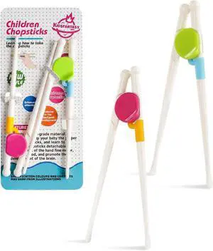 Kids Chopsticks, 2 Pairs Training Chopsticks for Toddlers | Beginners Children Learning Practice, Hand Eye Coordination Development, Non, Slip Grip, Fun Everyday Dining Tool for Kids Kids Chopsticks, 2 Pairs Training Chopsticks for Toddlers | Beginners Children Learning Practice, Hand Eye Coordination Development, Non, Slip Grip, Fun Everyday Dining Tool for Kids