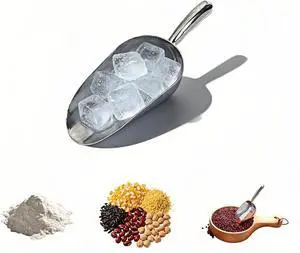 Heavy Duty Cast Aluminum Ice Scoop with Ergonomic S-Curve Handle, Food Grade Rust-Resistant Kitchen Utility Scoop for Ice, Coffee, Popcorn, Flour, Sugar, Commercial Grade (M(12oz)) Heavy Duty Cast Aluminum Ice Scoop with Ergonomic S-Curve Handle, Food Grade Rust-Resistant Kitchen Utility Scoop for Ice, Coffee, Popcorn, Flour, Sugar, Commercial Grade (M(12oz))