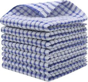 Cotton Dish Rags Dish Cloths For Washing Dishes, 8Pack,11.8x11.8, Blue | Terry Cloth Wash Rags For Cleaning House, Light Dish Towels Tor Kitchen Drying Dishes, Soft Kitchen Washcloths Cotton Dish Rags Dish Cloths For Washing Dishes, 8Pack,11.8x11.8, Blue | Terry Cloth Wash Rags For Cleaning House, Light Dish Towels Tor Kitchen Drying Dishes, Soft Kitchen Washcloths