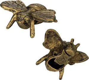 Creative Co-Op Distressed Cast Metal Bee Bottle Opener, Gold Creative Co-Op Distressed Cast Metal Bee Bottle Opener, Gold