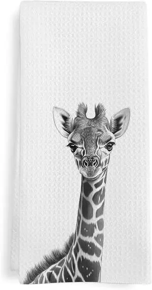Giraffe Gifts Kitchen Towels, Giraffe Bathroom Decor, Giraffes Gifts for Women Men, Giraffes Dish Towel for Kitchen, Calf Decorative Hand Towels for Toddler Kids Bathroom Decor, 16x24 in Giraffe Gifts Kitchen Towels, Giraffe Bathroom Decor, Giraffes Gifts for Women Men, Giraffes Dish Towel for Kitchen, Calf Decorative Hand Towels for Toddler Kids Bathroom Decor, 16x24 in