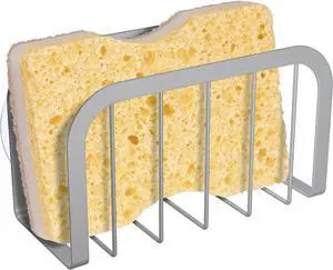 HLOOL Sponge Holder for Kitchen Sink, Kitchen Sponge Holder, Sink Caddy for Sponges, Scrubbers, Soap(Silver) HLOOL Sponge Holder for Kitchen Sink, Kitchen Sponge Holder, Sink Caddy for Sponges, Scrubbers, Soap(Silver)