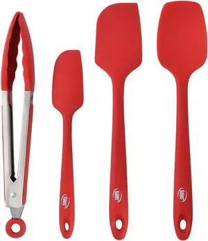 Kaluns Silicone Spatula Set 4 Pcs Rubber Spatulas Silicone Heat Resistant 600°F, Spatulas for Nonstick Cookware, Seamless Design with Stainless Steel Core, Dishwasher Safe, Bonus Tongs Included Kaluns Silicone Spatula Set 4 Pcs Rubber Spatulas Silicone Heat Resistant 600°F, Spatulas for Nonstick Cookware, Seamless Design with Stainless Steel Core, Dishwasher Safe, Bonus Tongs Included