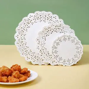 Paper Doilies Assorted Sizes - White Round Lace Paper Doilies for Cakes, Desserts, Tableware Food Decoration, Pack of 150(6, 8, and 10 Inch) Paper Doilies Assorted Sizes - White Round Lace Paper Doilies for Cakes, Desserts, Tableware Food Decoration, Pack of 150(6, 8, and 10 Inch)