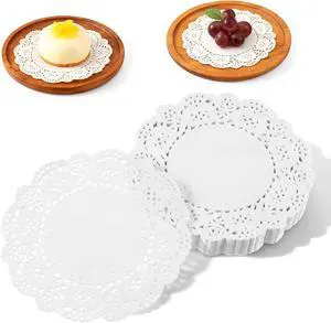 200 Pcs Paper Doilies, 3.5 Inch Lace Round Disposable Placemats | White Doilies for Plates For Tables, Dessert Trays, Party Craft, Wedding & Birthday Cake Decorations 200 Pcs Paper Doilies, 3.5 Inch Lace Round Disposable Placemats | White Doilies for Plates For Tables, Dessert Trays, Party Craft, Wedding & Birthday Cake Decorations