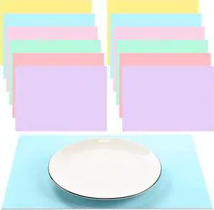 Fullhawl 60 Pcs Pastel Paper Placemats, Disposable Rectangular Table Setting Mats for Easter, Spring Tea Party & Gender Neutral Baby Shower Decor, 10 x 14 Inch Fullhawl 60 Pcs Pastel Paper Placemats, Disposable Rectangular Table Setting Mats for Easter, Spring Tea Party & Gender Neutral Baby Shower Decor, 10 x 14 Inch