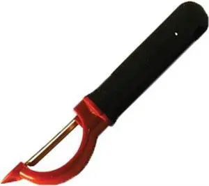 Tablecraft 7-1/8" Stainless Steel Firm Grip Straight Peeler Tablecraft 7-1/8" Stainless Steel Firm Grip Straight Peeler