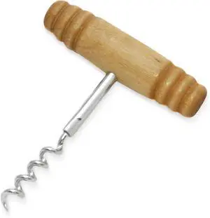 Chef Craft Select Corkscrew with Wooden Handle, 4 inch, Natural Chef Craft Select Corkscrew with Wooden Handle, 4 inch, Natural