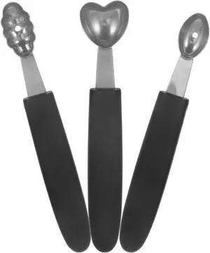 OUNONA 3-Piece Stainless Steel Fruit Scooper Set Heavy Duty Ice Cream Scoop Tools for Melon Watermelon Dessert Kitchen Home Parties OUNONA 3-Piece Stainless Steel Fruit Scooper Set Heavy Duty Ice Cream Scoop Tools for Melon Watermelon Dessert Kitchen Home Parties