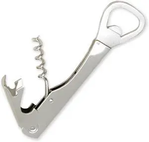Chef Craft Select Bottle Opener and Corkscrew, 5.5 inches in length, Nickle Plated Chef Craft Select Bottle Opener and Corkscrew, 5.5 inches in length, Nickle Plated
