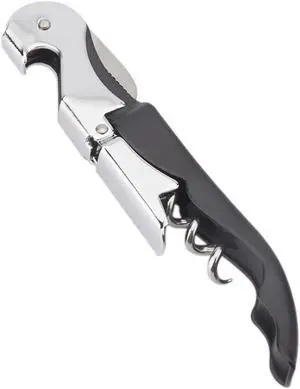 Waiter Corkscrew Professional Wine Opener with Foil Cutter,Manual Wine Bottle Opener for Servers, Bartenders and Waiter (1, Black) Waiter Corkscrew Professional Wine Opener with Foil Cutter,Manual Wine Bottle Opener for Servers, Bartenders and Waiter (1, Black)
