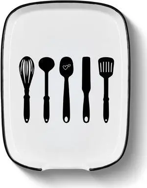 Ceramic Spoon Rest for Stove Top, Funny Coffee Spoon Holder | Spoon Holder for Kitchen Counter Cooking Utensil Rest, Modern Farmhouse Kitchen Décor Accessories for Housewarming Gifts Ceramic Spoon Rest for Stove Top, Funny Coffee Spoon Holder | Spoon Holder for Kitchen Counter Cooking Utensil Rest, Modern Farmhouse Kitchen Décor Accessories for Housewarming Gifts