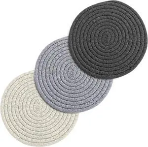 Avalon Kitchen Trivets for Hot Dishes Set of 3, Trivets for Hot Pots and Pans, Heat-Resistant Pot Holders, Stylish Coasters, Perfect for Your Kitchen Avalon Kitchen Trivets for Hot Dishes Set of 3, Trivets for Hot Pots and Pans, Heat-Resistant Pot Holders, Stylish Coasters, Perfect for Your Kitchen