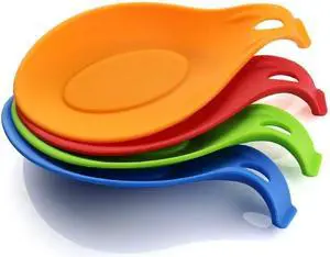 iNeibo Silicone Spoon Rest for Stove Top Set of 4 Heat-Resistant | Cooking Spoon Rest for Spatula, Spoons or Tongs, Framhouse Decor, Housewarming Gifts iNeibo Silicone Spoon Rest for Stove Top Set of 4 Heat-Resistant | Cooking Spoon Rest for Spatula, Spoons or Tongs, Framhouse Decor, Housewarming Gifts
