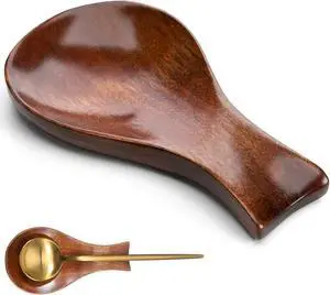 Spoon Rest for Stove Top 7''x3.7'' Wooden Spoon Holder Kitchen Heat-Resistant Wood Utensil Rest Rustic Farmhouse Dining Table Spoons Holder Decor for Countertop Ladle Spatula Turner Brush Spoon Rest for Stove Top 7''x3.7'' Wooden Spoon Holder Kitchen Heat-Resistant Wood Utensil Rest Rustic Farmhouse Dining Table Spoons Holder Decor for Countertop Ladle Spatula Turner Brush
