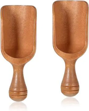 Acacia Mini Wooden Spoons 2Pcs Wooden Coffee Scoops | Multipurpose Measuring Spoons for Jars Canisters Ground Coffee Sugar Spices Acacia Mini Wooden Spoons 2Pcs Wooden Coffee Scoops | Multipurpose Measuring Spoons for Jars Canisters Ground Coffee Sugar Spices