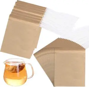 Numola Unbleached Tea Filter Bags with Disposable Drawstring, Tea Bags Empty, Wood Pulp Filter Paper Organic Tea Infuser Bag for Loose Leaf Tea 200 Pcs (3.2'' x 4.2'') Numola Unbleached Tea Filter Bags with Disposable Drawstring, Tea Bags Empty, Wood Pulp Filter Paper Organic Tea Infuser Bag for Loose Leaf Tea 200 Pcs (3.2'' x 4.2'')