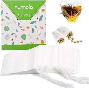 Numola 100Pcs Disposable Tea Bags for Loose Leaf Tea, Empty Tea Bags Natural Material Seal Tea Infuser Bag, Tea Infuser Sachets with Drawstring Herb Sachet Bags for Loose Tea (4" x 3.2") Numola 100Pcs Disposable Tea Bags for Loose Leaf Tea, Empty Tea Bags Natural Material Seal Tea Infuser Bag, Tea Infuser Sachets with Drawstring Herb Sachet Bags for Loose Tea (4" x 3.2")