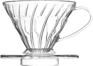 V 02 60° Cone Plastic Coffee Dripper, 1-4 Cups, Pour Over Coffee Maker | Reusable Coffee Filter Cup, Slow Brewing Accessories for Home, Cafe, Restaurants V 02 60° Cone Plastic Coffee Dripper, 1-4 Cups, Pour Over Coffee Maker | Reusable Coffee Filter Cup, Slow Brewing Accessories for Home, Cafe, Restaurants