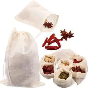 Boao 24 Pcs Cheesecloth Spice Bags for Cooking,4 x 6 Inch | Reusable Muslin Drawstring for Straining, Steeping Tea Herbs, Seasoning Infuser Pouches, Broth, Potpourri Sachets Boao 24 Pcs Cheesecloth Spice Bags for Cooking,4 x 6 Inch | Reusable Muslin Drawstring for Straining, Steeping Tea Herbs, Seasoning Infuser Pouches, Broth, Potpourri Sachets