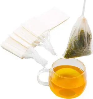 Tea Filter bags, safe and natural material, disposable tea infuser, empty tea bag with drawstring for loose leaf tea, set of 2003.15 x 3.94 inch (White200) Tea Filter bags, safe and natural material, disposable tea infuser, empty tea bag with drawstring for loose leaf tea, set of 2003.15 x 3.94 inch (White200)