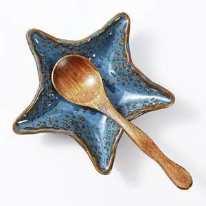 Ceramic Coffee Spoon Rest, Cute Small Knife Fork Teaspoon Stirrers Holder | Starfish Shaped Mini Tea Spoons Rest for Coffee Bar Dining Table Coffee Station Decor Jewelry Dish (Blue) Ceramic Coffee Spoon Rest, Cute Small Knife Fork Teaspoon Stirrers Holder | Starfish Shaped Mini Tea Spoons Rest for Coffee Bar Dining Table Coffee Station Decor Jewelry Dish (Blue)
