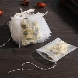 50 Pcs Tea Filter Bags Disposable Tea Bags for Loose Tea Herb Spice Empty Mesh Small Drawstring Seal Infuser Strainer Diy Bath Tea Bags Sachets (2.36x3.1inch) 50 Pcs Tea Filter Bags Disposable Tea Bags for Loose Tea Herb Spice Empty Mesh Small Drawstring Seal Infuser Strainer Diy Bath Tea Bags Sachets (2.36x3.1inch)
