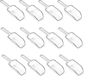 12 Pcs Mini Acrylic Plastic Kitchen Scoops 4.3" Multi Purpose Ice Scoops Acrylic Scoop for Canisters for Christmas Popcorn Food Ice Cream Dessert Canisters Jars Buffet Kitchen Bar Wedding Party 12 Pcs Mini Acrylic Plastic Kitchen Scoops 4.3" Multi Purpose Ice Scoops Acrylic Scoop for Canisters for Christmas Popcorn Food Ice Cream Dessert Canisters Jars Buffet Kitchen Bar Wedding Party