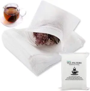 200 Pcs Disposable Tea Bags for Loose Leaf Tea, Empty Tea Bags for Loose Tea with Drawstring, Natural Tea Filter Bags 200 Pcs Disposable Tea Bags for Loose Leaf Tea, Empty Tea Bags for Loose Tea with Drawstring, Natural Tea Filter Bags