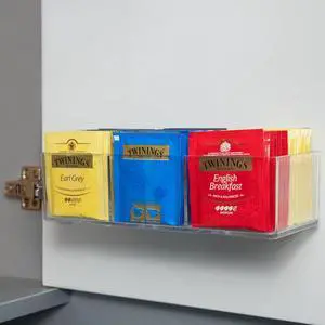Tea Bag Organizer, Clear Tea Bag Holder with 3 Slots, Tea Organizer | Tea Holder, Tea Organizers and Storage, Holds up to 60 Tea Bags, Tea Bag Storage for Drawer, Kitchen, Cabinet Countertop Tea Bag Organizer, Clear Tea Bag Holder with 3 Slots, Tea Organizer | Tea Holder, Tea Organizers and Storage, Holds up to 60 Tea Bags, Tea Bag Storage for Drawer, Kitchen, Cabinet Countertop