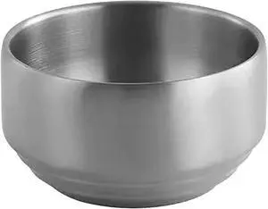 Thickened 304 Stainless Steel Bowl, 300Ml Food Grade Bowl for Soup, Rice, Salad, Cereal, Breakfast, Dinner, Serving and Oatmeal at Home and Outdoors (1, 10.5 cm) Thickened 304 Stainless Steel Bowl, 300Ml Food Grade Bowl for Soup, Rice, Salad, Cereal, Breakfast, Dinner, Serving and Oatmeal at Home and Outdoors (1, 10.5 cm)
