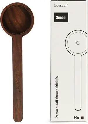 Wood Scoop for Canister - Measuring Spoon for Coffee Beans, Ground Coffee, Protein Powder, Spices, Tea and Bath Salt Scoop (Long) Wood Scoop for Canister - Measuring Spoon for Coffee Beans, Ground Coffee, Protein Powder, Spices, Tea and Bath Salt Scoop (Long)