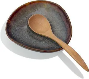 Farmhouse Ceramic Spoon Rests Holder,Coffee Spoon Holder,Cooking Utensil,Ladles, Tong for Kitchen Counter Stove Top (Caramel Brown) Farmhouse Ceramic Spoon Rests Holder,Coffee Spoon Holder,Cooking Utensil,Ladles, Tong for Kitchen Counter Stove Top (Caramel Brown)