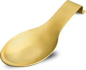 BETTWILLGold Spoon Rest for Kitchen Counter, Stainless Steel Spoon Holder for Stove Top, Spatula Ladle Spoon Utensils Holder, Gold Kitchen Accessories, Gold Cooking Utensiles. BETTWILLGold Spoon Rest for Kitchen Counter, Stainless Steel Spoon Holder for Stove Top, Spatula Ladle Spoon Utensils Holder, Gold Kitchen Accessories, Gold Cooking Utensiles.