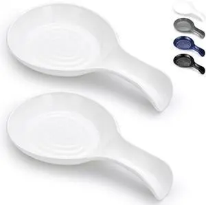 Kyraton Spoon Rest 2 Pack, Plastic Spoon Holder For Kitchen Counter, Kitchen Utensil Rack For Spoons, Tongs, Spatulas, Spoon Rack For Hob, Dishwasher Safe Kyraton Spoon Rest 2 Pack, Plastic Spoon Holder For Kitchen Counter, Kitchen Utensil Rack For Spoons, Tongs, Spatulas, Spoon Rack For Hob, Dishwasher Safe