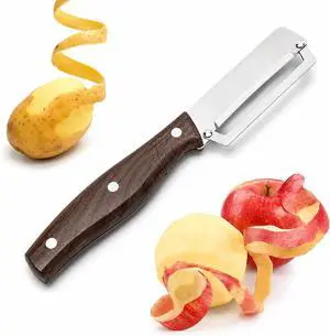 Large Vegetable Peeler, Stainless Steel Blade for Potato Apple | Large wide-blade vegetable peeler for bigger potatoes, cucumbers, squash, melon, and firm produce. Large Vegetable Peeler, Stainless Steel Blade for Potato Apple | Large wide-blade vegetable peeler for bigger potatoes, cucumbers, squash, melon, and firm produce.