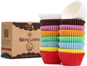 Bake Choice 400pcs Rainbow cupcake liners, mini Christmas muffin liners | Food Grade,non stick,greaseproof Parchemen Paper, Cupcake Liners for Christmas Decorations Bake Choice 400pcs Rainbow cupcake liners, mini Christmas muffin liners | Food Grade,non stick,greaseproof Parchemen Paper, Cupcake Liners for Christmas Decorations