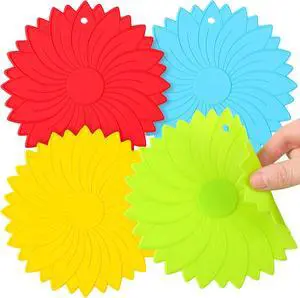Maxdot 4 Pcs Large Rubber Jar Opener Pads Non Slip Seniors, Bright Colors | 6.10 Inch Multi Function for Tight Jars and Bottles, Arthritis Friendly for Weak Hands, Heat Resistant Gripper Coaster Maxdot 4 Pcs Large Rubber Jar Opener Pads Non Slip Seniors, Bright Colors | 6.10 Inch Multi Function for Tight Jars and Bottles, Arthritis Friendly for Weak Hands, Heat Resistant Gripper Coaster