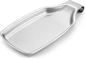 Stainless Steel Spoon Rest for Kitchen Stove Top, Herogo Large Cooking Utensil Spatula Ladle Holder with Square Bottom, Home Accessories for Kitchen Countertop, Heavy Duty, Dishwasher Safe Stainless Steel Spoon Rest for Kitchen Stove Top, Herogo Large Cooking Utensil Spatula Ladle Holder with Square Bottom, Home Accessories for Kitchen Countertop, Heavy Duty, Dishwasher Safe