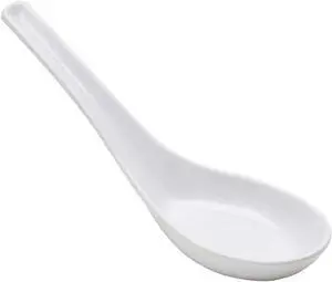 JapanBargain 3421, Pack of 4 Asian Soup Spoons Japanese Chinese Ramen Pho Wonton Rice Miso Spoon Set, White, Professional Melamine, 5.5 Inch JapanBargain 3421, Pack of 4 Asian Soup Spoons Japanese Chinese Ramen Pho Wonton Rice Miso Spoon Set, White, Professional Melamine, 5.5 Inch