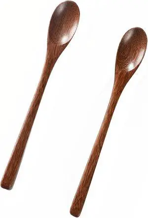 Small Wooden Spoons, 2 Pack, 7.8 Inch Padauk Wood, Honey & Coffee | Long handles reach deep jars and tall cups, while compact bowls make honey portioning and coffee stirring easier and cleaner. Small Wooden Spoons, 2 Pack, 7.8 Inch Padauk Wood, Honey & Coffee | Long handles reach deep jars and tall cups, while compact bowls make honey portioning and coffee stirring easier and cleaner.